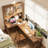 All solid wood L-shaped desk/computer desk-bookcase combo-1385796544