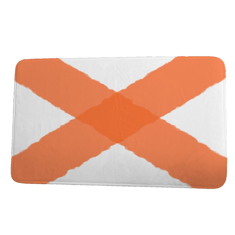 Tapis de bain Scarlett, l 34 po x L 21 po, Orange