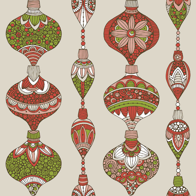 Ornaments IV, impression sur toile tendue, H 12 po x l 12 po x P 0,75 po, Toile tendue
