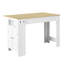 Meuble Dwaine avec plateau pliable, armoire de rangement à 2 portes et tablettes ajustables-998968240