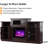 Fireplace TV Stand Brown