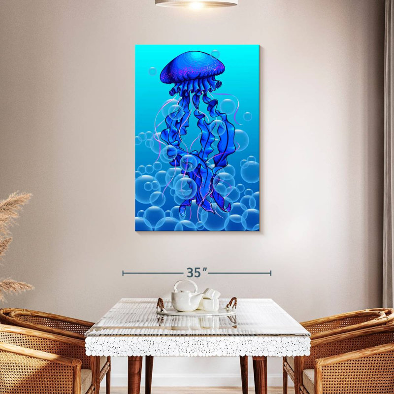 Brampt Jellyfish Bubbles, 45" H x 30" W