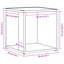Solid Wood Square Accent Cabinet