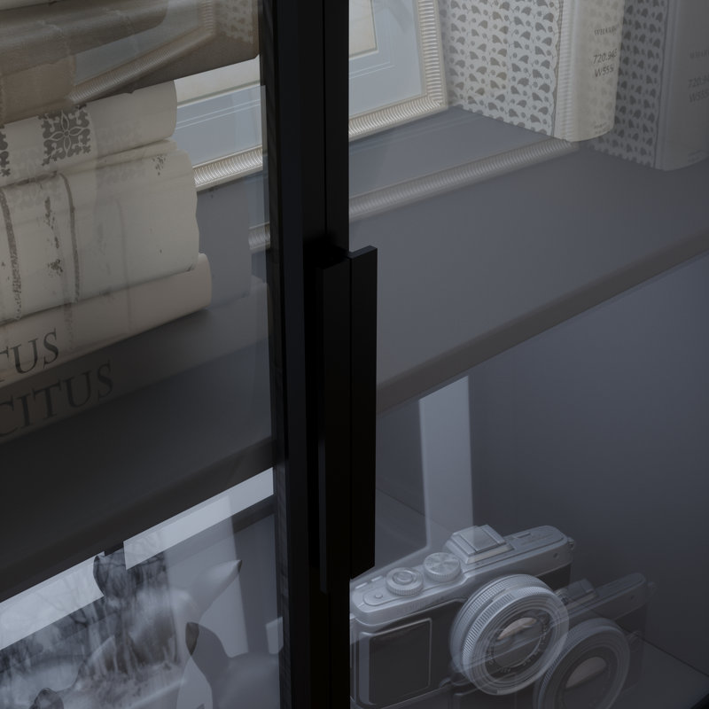 Abeeda Glass Door Dining Cabinet With Lighting
