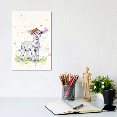Sweet Lamb by Sillier Than Sally - Wrapped Canvas Gallery-Wrapped Canvas Giclée