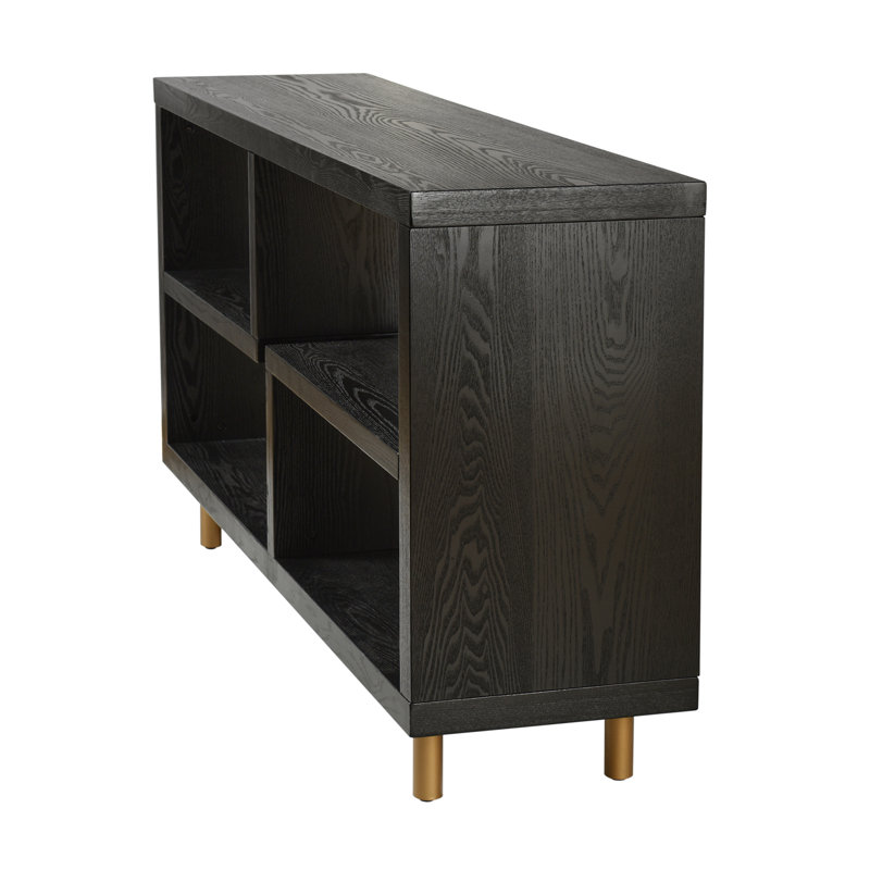 Norman Wyatt Home - 3-Tier Open Console - Ebony Woodgrain