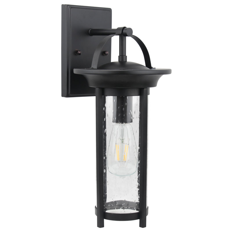 Lanterne murale d'extérieur 1 lumière noire 16,5 po Magd mobiles