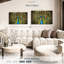 «Fierce Blue Peacock Wall Art» sur toile-1319202306
