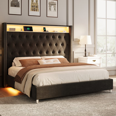 
Gerasim Gerasim Upholstered Wingback Storage Bed
