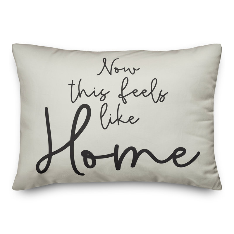 Housse de coussin rectangulaire d’extérieur Feels Like Home, Blanc