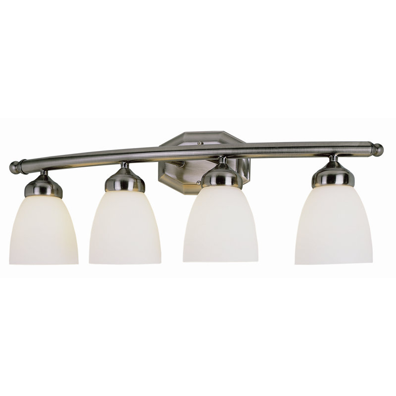 Bullins 4 - Light Dimmable Vanity Light, Brushed Nickel