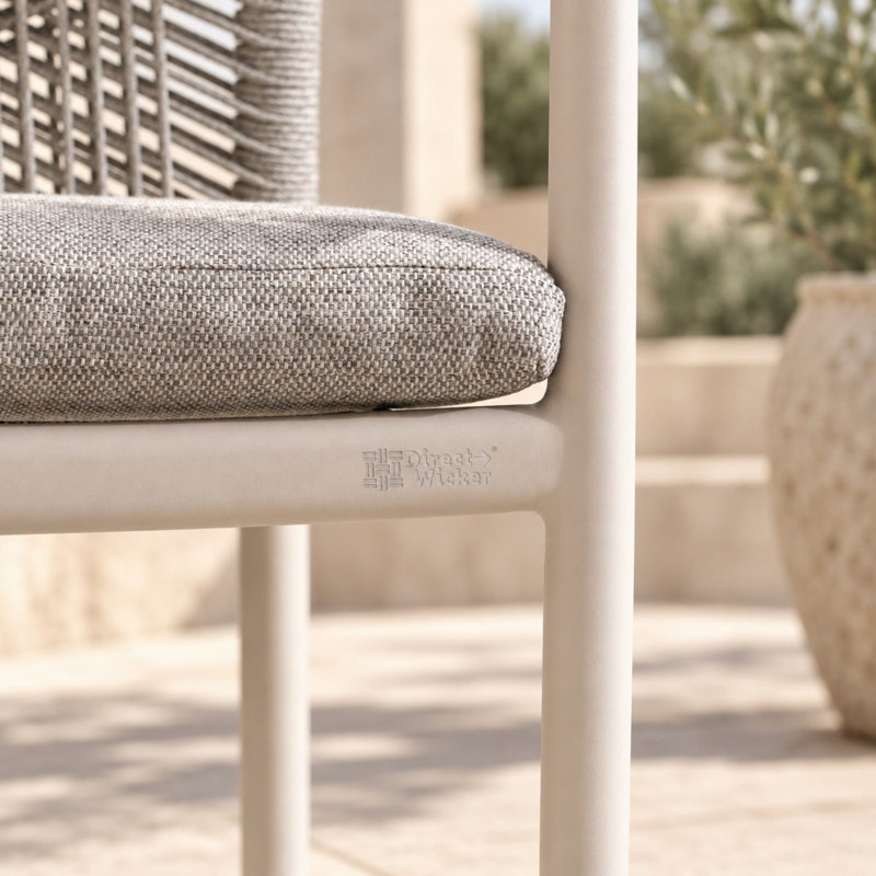 Outdoor Dining Armchair with Cushions