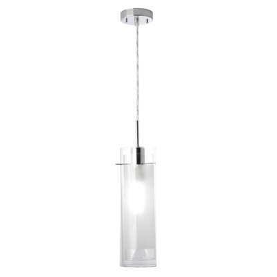 Luminaire suspendu cylindrique à 1 lumière Timberwyck