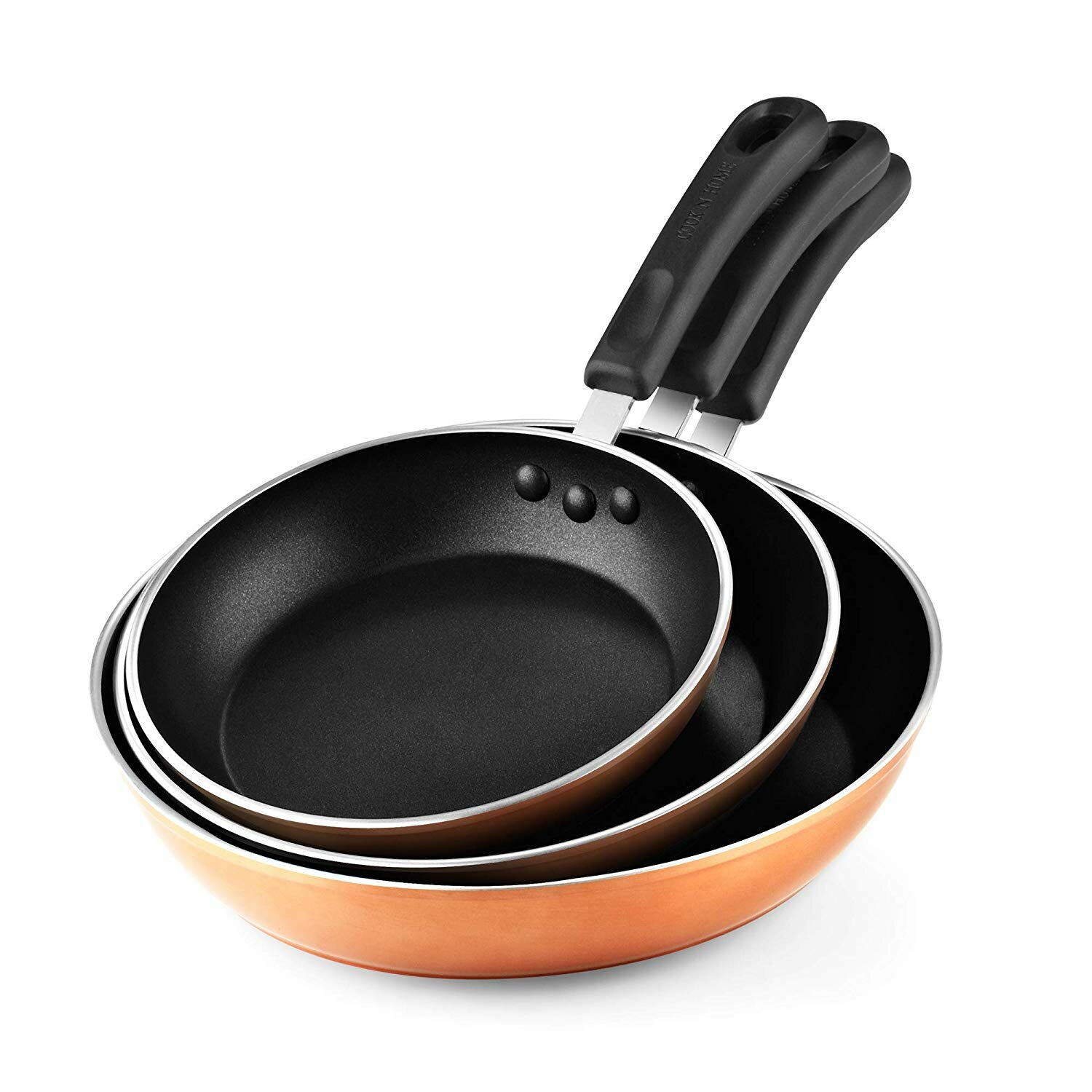 Cook N Home 8 in. Aluminum Non-Stick Omelette Pan