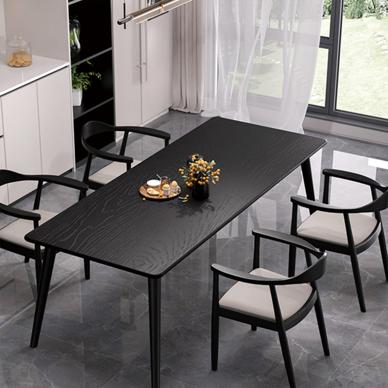 Ensemble de table durable en bois massif, H 29,52 po x L 70,86 po x l 31,49 po