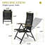 Chaises de salle à manger pliantes réglables pour l'extérieur en aluminium-216141302