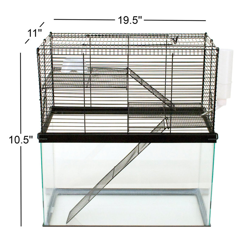 Petite cage à profil haut pour petits animaux à l'épreuve du mâchouillage