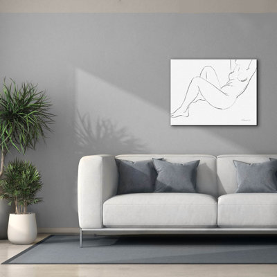 «Nude Sketch 2» par Albena Hristova, art mural sur toile