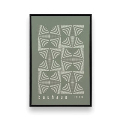 Green Bauhaus Composition II, reproduction d'art sur toile