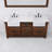 Keighley 72" Carrara White Marble Countertop Bath Vanity in Rustic Sienna with Mirror