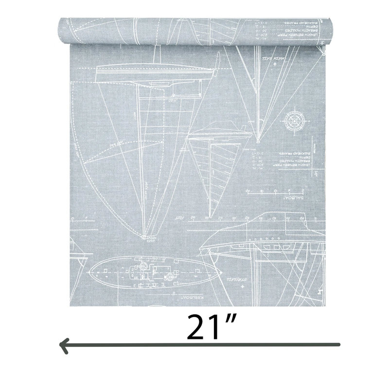 Rouleau de papier peint bleu marine