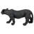 Shadowed Predator Black Panther Statue