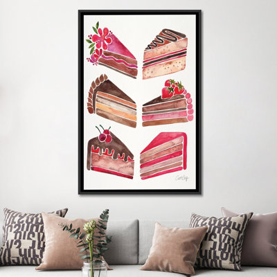 «Cake Slices» par Cat Coquillette, reproduction d'art graphique sur toile tendue