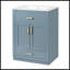 Meuble-lavabo de 24 pouces avec lavabo en céramique intégré, rangement spacieux et conception durable pour les petites et moyennes salles de bain-85961703