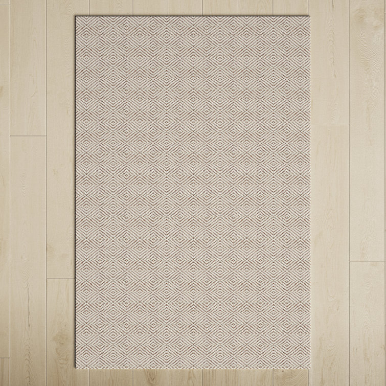 Durham Geometric Handmade Natural/White Area Rug 10’ x 8’