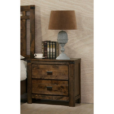 Solid Wood Wooden Furniture Nightstand End Table