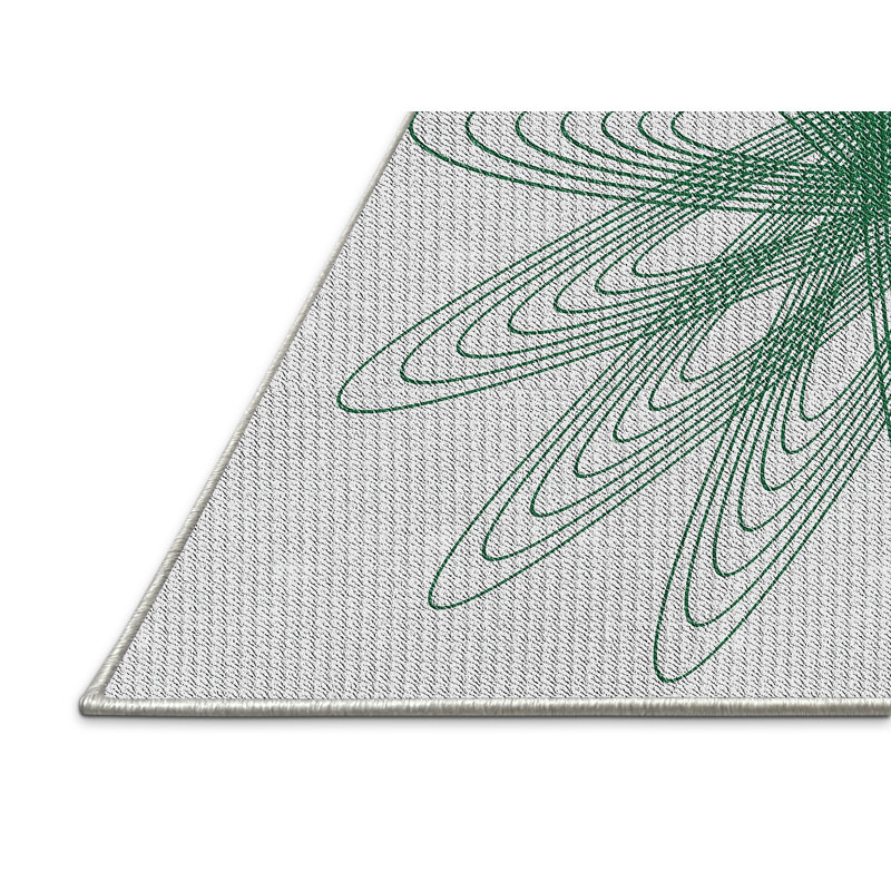 Tapis de zone verte à motif, Rectangle 2 pi x 4 pi