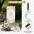 Wedding Welcome Sign Stand, 50/68 in Adjustable Metal Wedding Sigh Holder with 4 Faux Leather Straps, Hanging Sign Stand for Display Party Baby Shower-1819879375