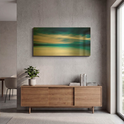 'Singing Hills' By Lynne Douglas Gold Metal Wall Art, 48" x 24"