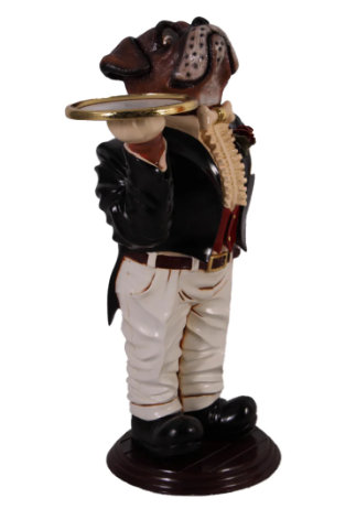 Kayen Large Bulldog Boxer Butler Statue