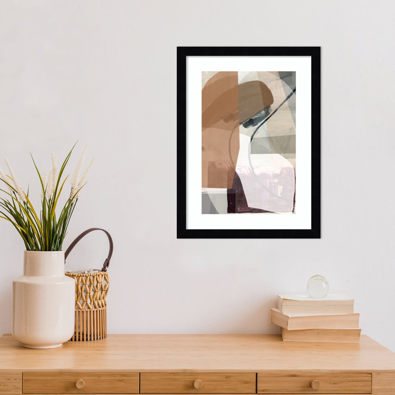 «Subversive Comfort 1» par Cartissi, impression sur bois encadrée, H 17 po x l 13 po, Noir Svelte