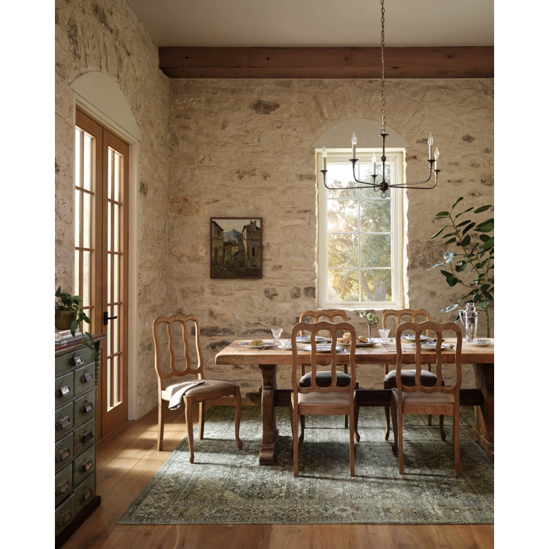 Magnolia Home by Joanna Gaines x Loloi Wimberly Lagoon / Wheat Area Rug, Runner 2'3" x 7'6"