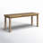 Carveth 44'' Wide Herringbone Solid Wood Rustic Style Dining & Entryway Bench-56712771