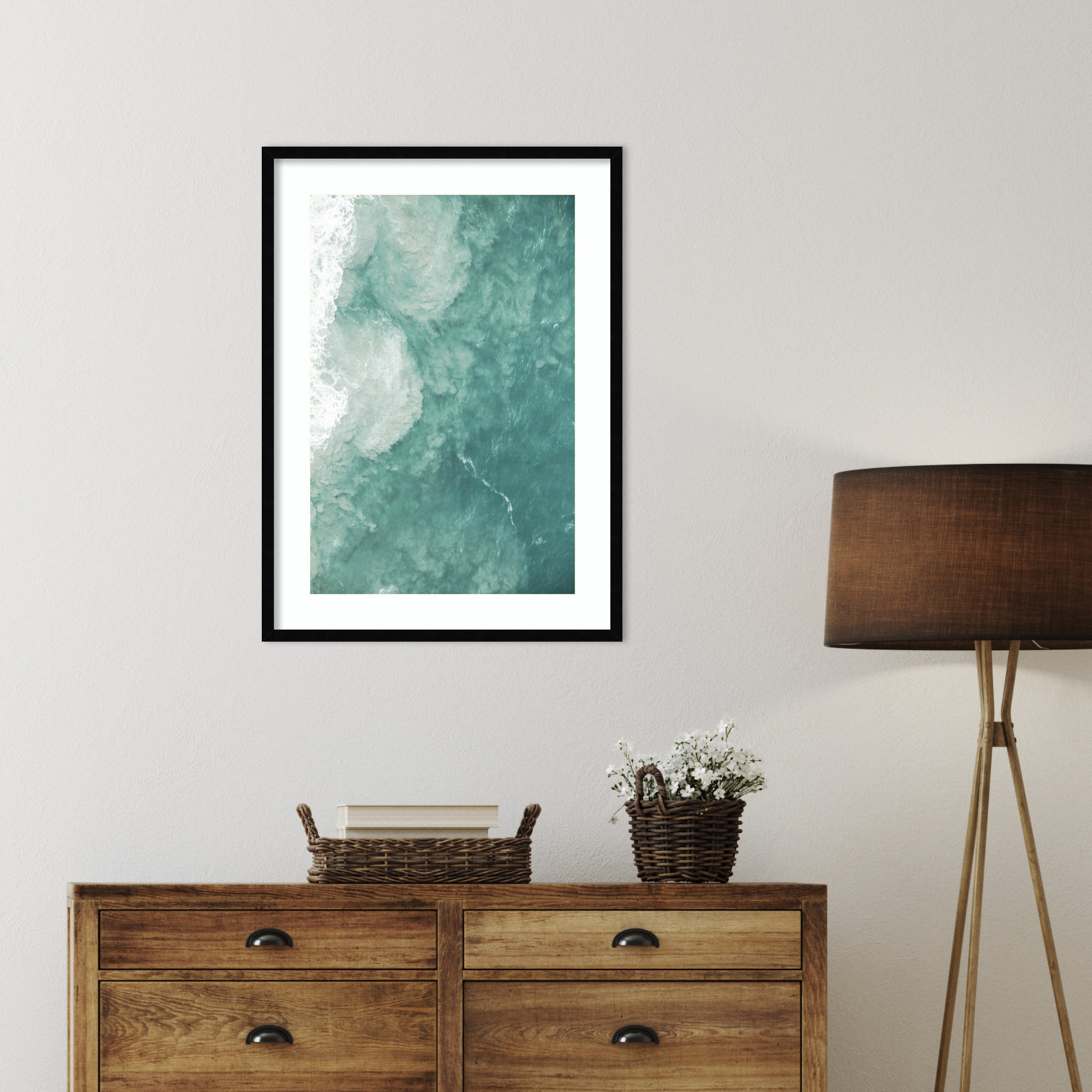 Daisey "Oceano" Print by Shot by Clint, Black, 33" H x 24" W