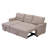 Rosina 86" Linen Upholstered Sectional Sleeper Sofa-86764424