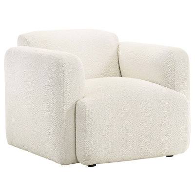 Sculptural Accent Chair with Generous Cushioning