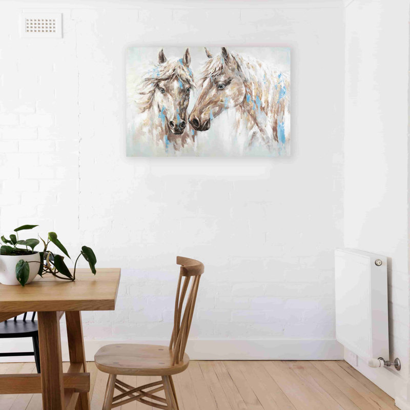 Kaylle " Shining Horses ", 24" H x 36" W x 1.5" D
