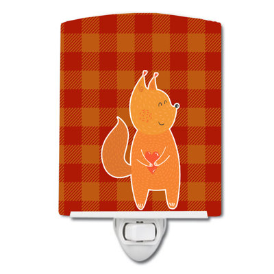 Fox Ceramic Night Light
