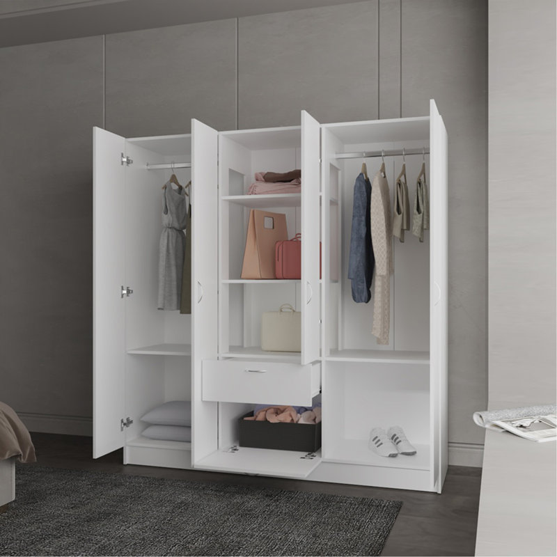 Armoire, chambre à coucher, blanc