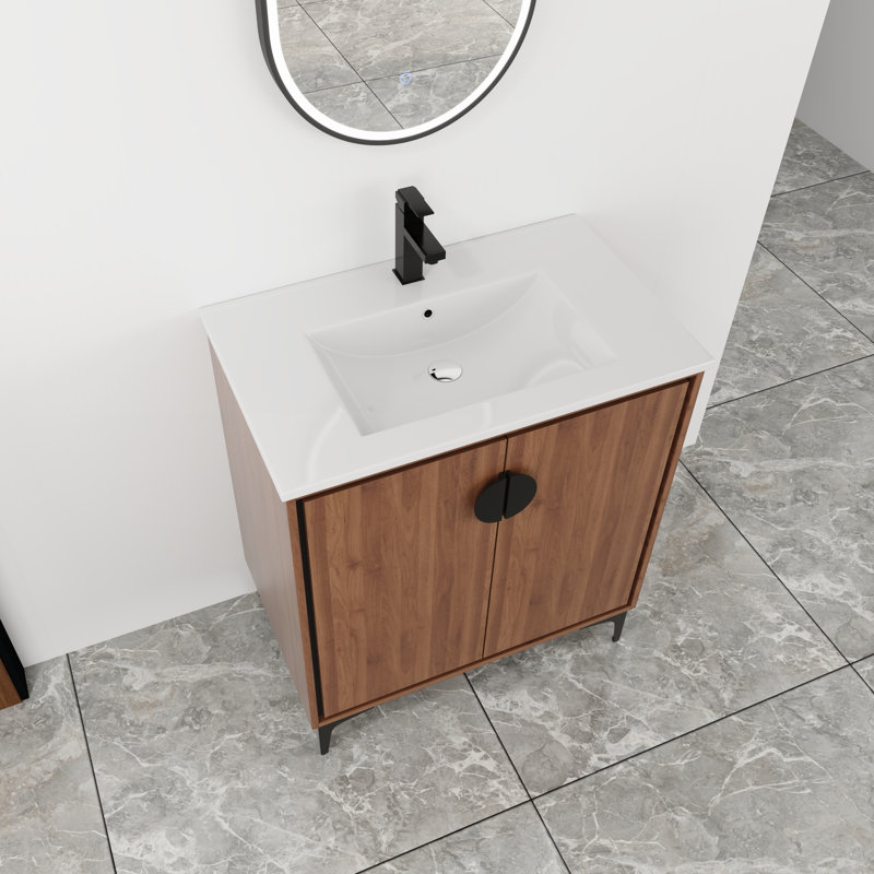Kesa 30'' Single Bathroom Vanity with Ceramic Top