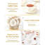 Service à thé en porcelaine blanche