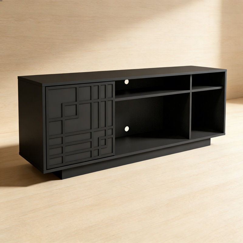 Meuble télé contemporain pour téléviseur de 70 po ou moins Techni Mobile, Noir
