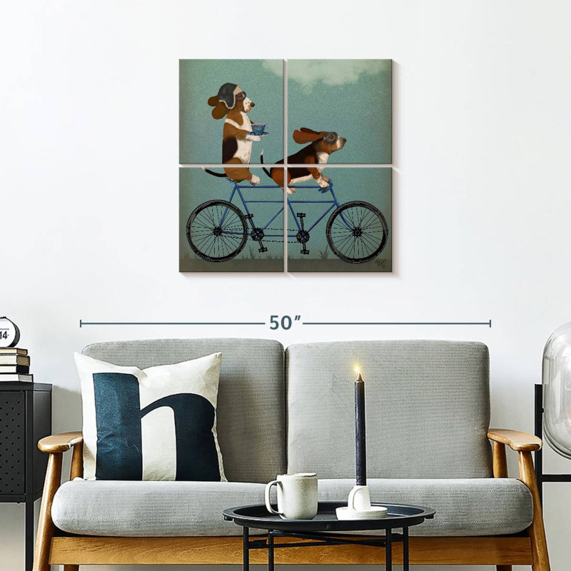 Tandem Bramet Basset Hound, H 26 po x l 26 po