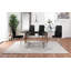 Chowchilla Minimalist Chrome And Glass Dining Table Set with 6 Quilted Faux Leather Chairs-1177488558