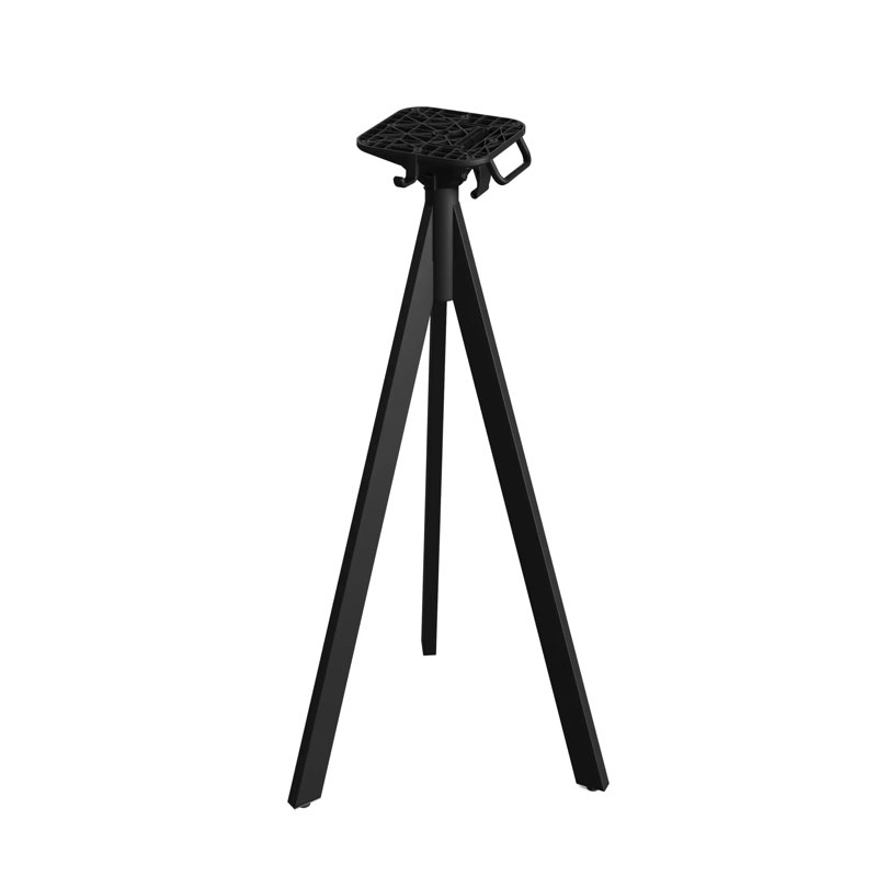 Fillmore Metal Folding Outdoor Bistro Table , cm W cm D, 108cm H x 40cm W x 40cm D, Black