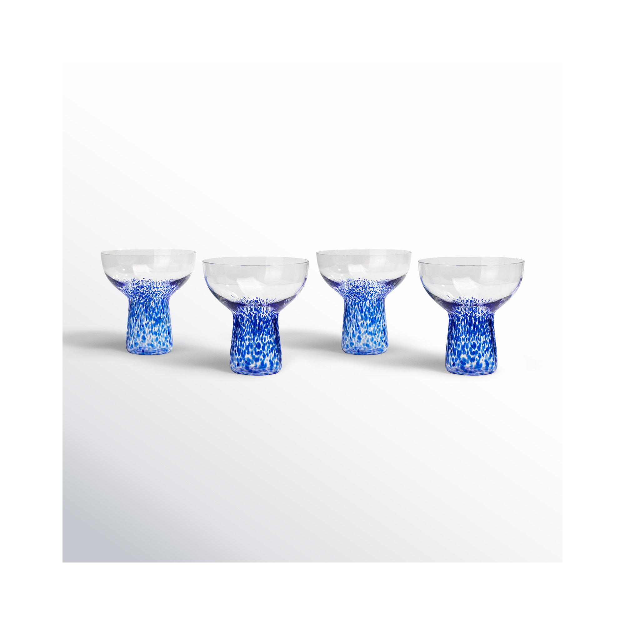 Levi Cocktail Glass, Blue